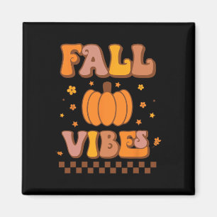 Herbstliche Stimmung Vintage Groovy Herbstsaison R Magnet