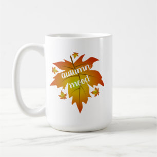 Herbstliche Stimmungstyp Ahorn verlasse Kaffee-Tas Kaffeetasse