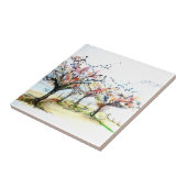 Herbstliche T-Shirts und Vögel Fliese (Seite)