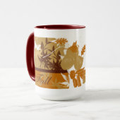 Herbstliche Tasse (Vorderseite Links)