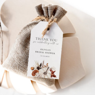 Herbstliche Umarmung - Kürbisrahmen Willkommen Geschenkanhänger