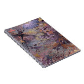 Herbstliche Violette Fantasie-Collage Notizblock (Rechte Seite)