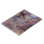 Herbstliche Violette Fantasie-Collage Notizblock (Linke Seite)