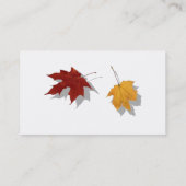 Herbstliche Visitenkarte (Rückseite)