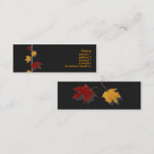 Herbstliche Visitenkarte (Vorne/Hinten)