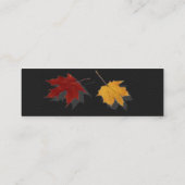 Herbstliche Visitenkarte (Rückseite)