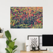 Herbstliche Waldlandschaft Poster (Heimbüro)