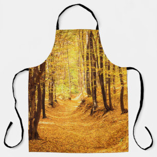 Herbstliche Waldlandschaft Schürze