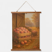 Herbstliche Wärme im Innern Wandteppich Mit Holzrahmen (Vorderseite 2)