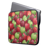 Herbstliche Wasserfarbe Apfel Muster Laptopschutzhülle (Vorderseite Links)