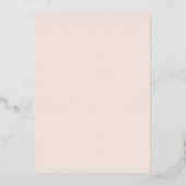 Herbstliche Wasserfarben - Elegante Hochzeit Folieneinladung (Rückseite)