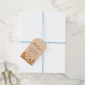 Herbstliche Wildblume | Duschvorspendetags Geschenkanhänger (Mit Garn)