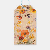 Herbstliche Wildblume | Duschvorspendetags Geschenkanhänger (Rückseite)