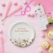 Herbstliche Wildblume Herbst Babydusche Teller (Party)