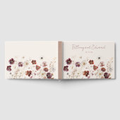 Herbstliche Wildblume Wiesen Hochzeit Gästebuch (Voll)