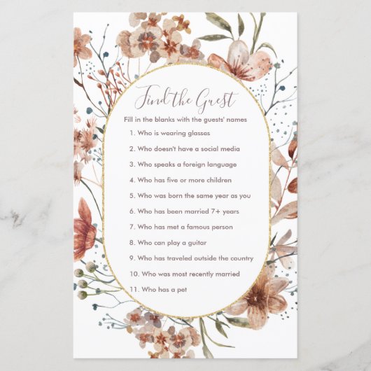 Herbstliche Wildblumen Finden (Vorderseite)