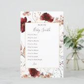 Herbstliche Wildblumen Gebete für Baby-Zeichen (Stehend Vorderseite)