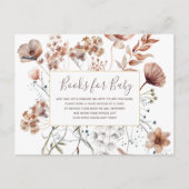 Herbstliche Wildblumen Kinderbücher Einladungspostkarte (Vorderseite)