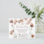 Herbstliche Wildblumen Kinderbücher Einladungspostkarte (Stehend Vorderseite)