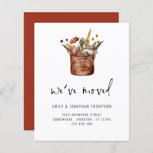 Herbstliche Wildblumen - neue Adresse (Vorne/Hinten)