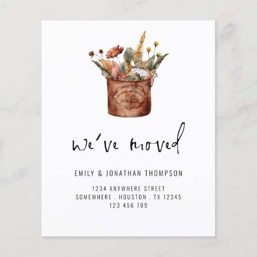 Herbstliche Wildblumen - neue Adresse (Vorderseite)