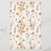 Herbstliche Wildblumen, wie gut Sie Bridge Game ke Flyer (Hinten)