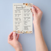 Herbstliche Wildblumen, wie gut Sie Bridge Game ke Flyer (Handgriff)