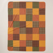 Herbstliche Wohlfühldecke Sherpadecke (Vorderseite)