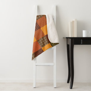 Herbstliche Wohlfühldecke Sherpadecke