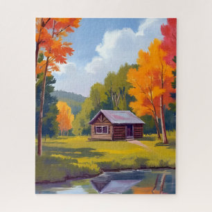 Herbstliche Wohnstätte Seecottage Puzzle