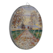 Herbstlicher Abend (von Ferdinand Hodler) Dartscheibe (Vorderseite Links)