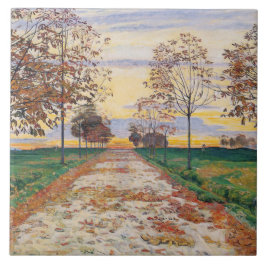 Herbstlicher Abend (von Ferdinand Hodler) Fliese