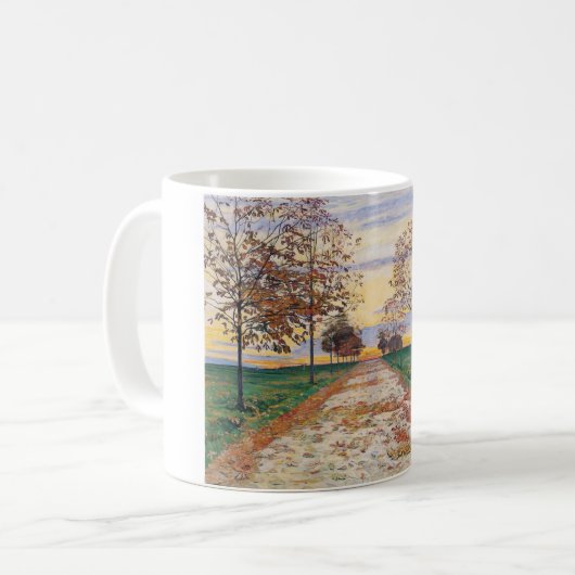 Herbstlicher Abend (von Ferdinand Hodler) Kaffeetasse (Vorderseite Links)