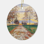 Herbstlicher Abend (von Ferdinand Hodler) Keramik Ornament (Links)