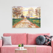 Herbstlicher Abend (von Ferdinand Hodler) Leinwanddruck (Insitu (Wohnzimmer))