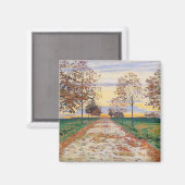Herbstlicher Abend (von Ferdinand Hodler) Magnet (Vorderseite/Rückseite)