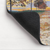 Herbstlicher Abend (von Ferdinand Hodler) Mousepad (Ecke)