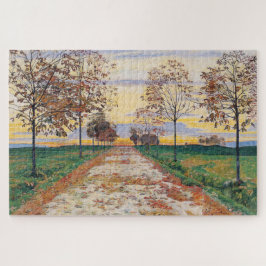 Herbstlicher Abend (von Ferdinand Hodler) Puzzle