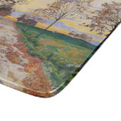 Herbstlicher Abend (von Ferdinand Hodler) Schneidebrett (Ecke)
