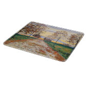 Herbstlicher Abend (von Ferdinand Hodler) Schneidebrett (Ecke)