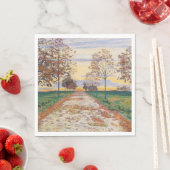 Herbstlicher Abend (von Ferdinand Hodler) Serviette (Beispiel)