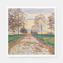 Herbstlicher Abend (von Ferdinand Hodler) Serviette