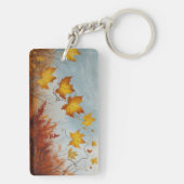 Herbstlicher Acryl Schlüsselanhänger (Rückseite)
