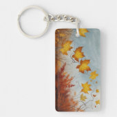 Herbstlicher Acryl Schlüsselanhänger (Vorderseite)