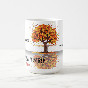 Herbstlicher Baum Glückliches Erntedankfest Gesegn Kaffeetasse