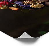 Herbstlicher Blumenkranz-Kunstprint Poster (Ecke)