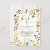 Herbstlicher Chic-Brautparty in der Liebe Dankeskarte (Vorderseite)