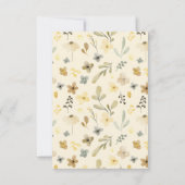 Herbstlicher Chic-Brautparty in der Liebe Dankeskarte (Rückseite)