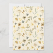 Herbstlicher Chic-Brautparty in der Liebe Einladung (Rückseite)