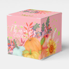 Herbstlicher Erntedank PInk Geschenkschachtel